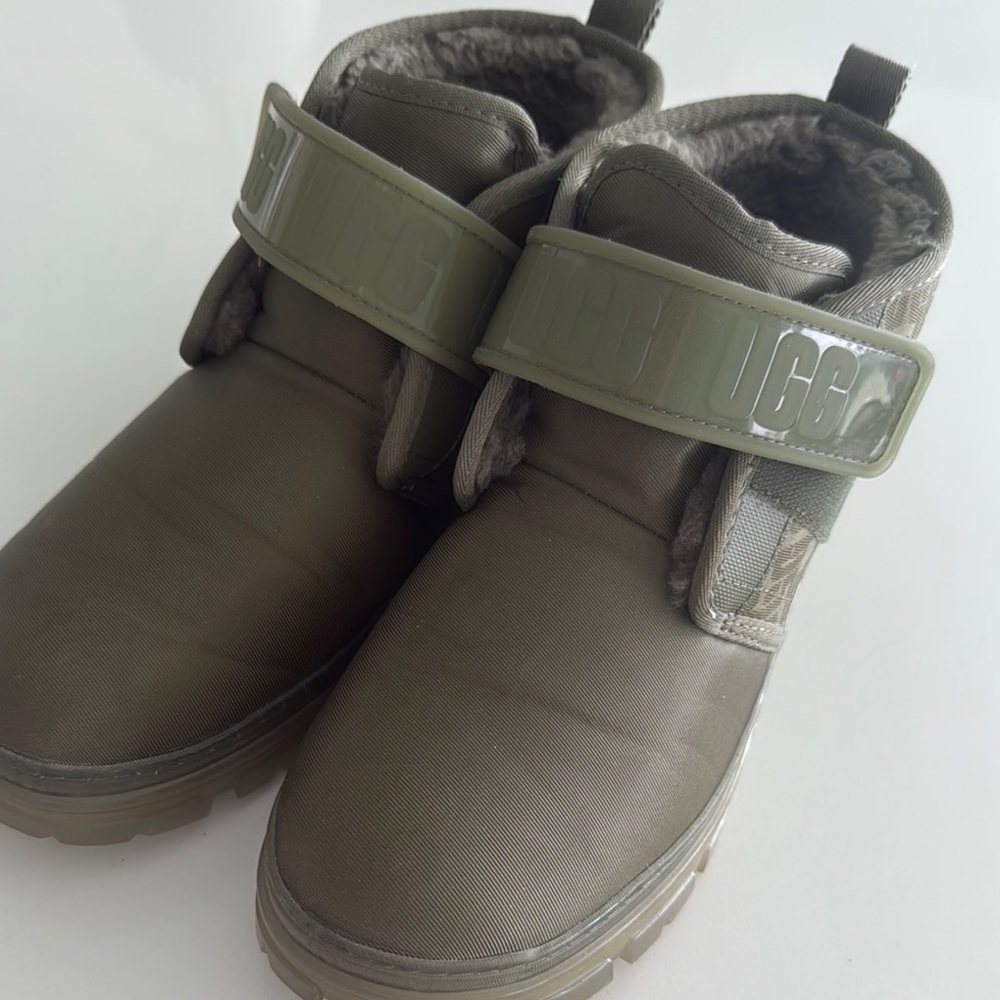 UGG Green Ankle Boots with Velcro Strap